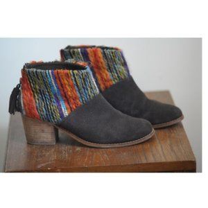 TOMS multi-textile Leila booties